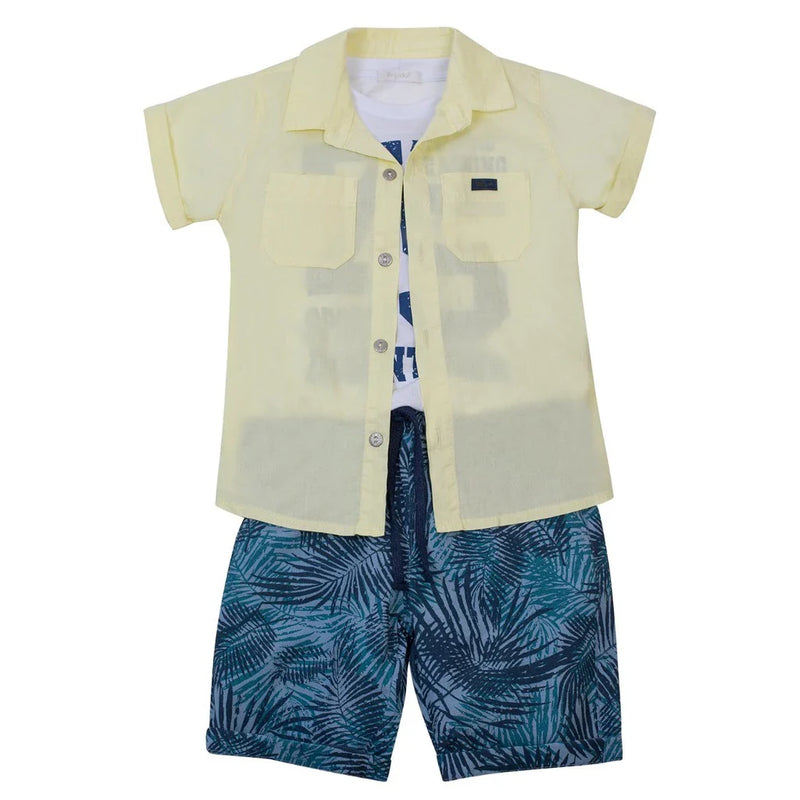 Conjunto 3 Peças Luxo Infantil Masculino – Estilo e Conforto para os Meninos!