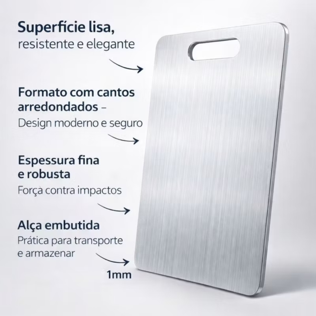 Tábua de Corte Titânio  Antibacteriana - TitanCut™ - 50% OFF