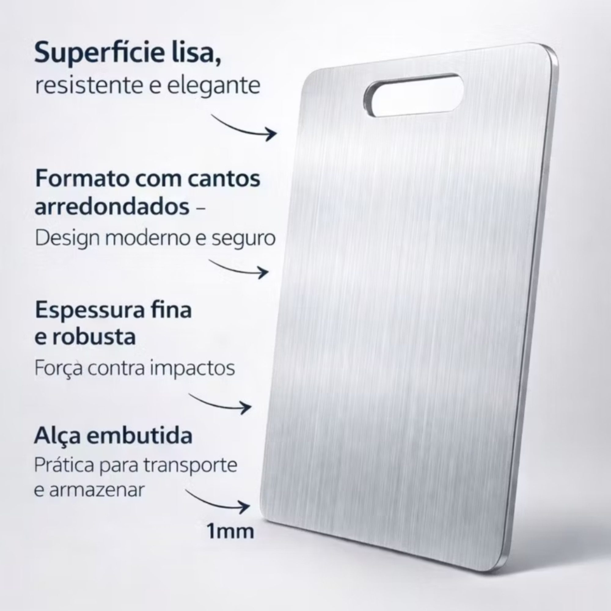 Tábua de Corte Titânio  Antibacteriana - TitanCut™ - 50% OFF