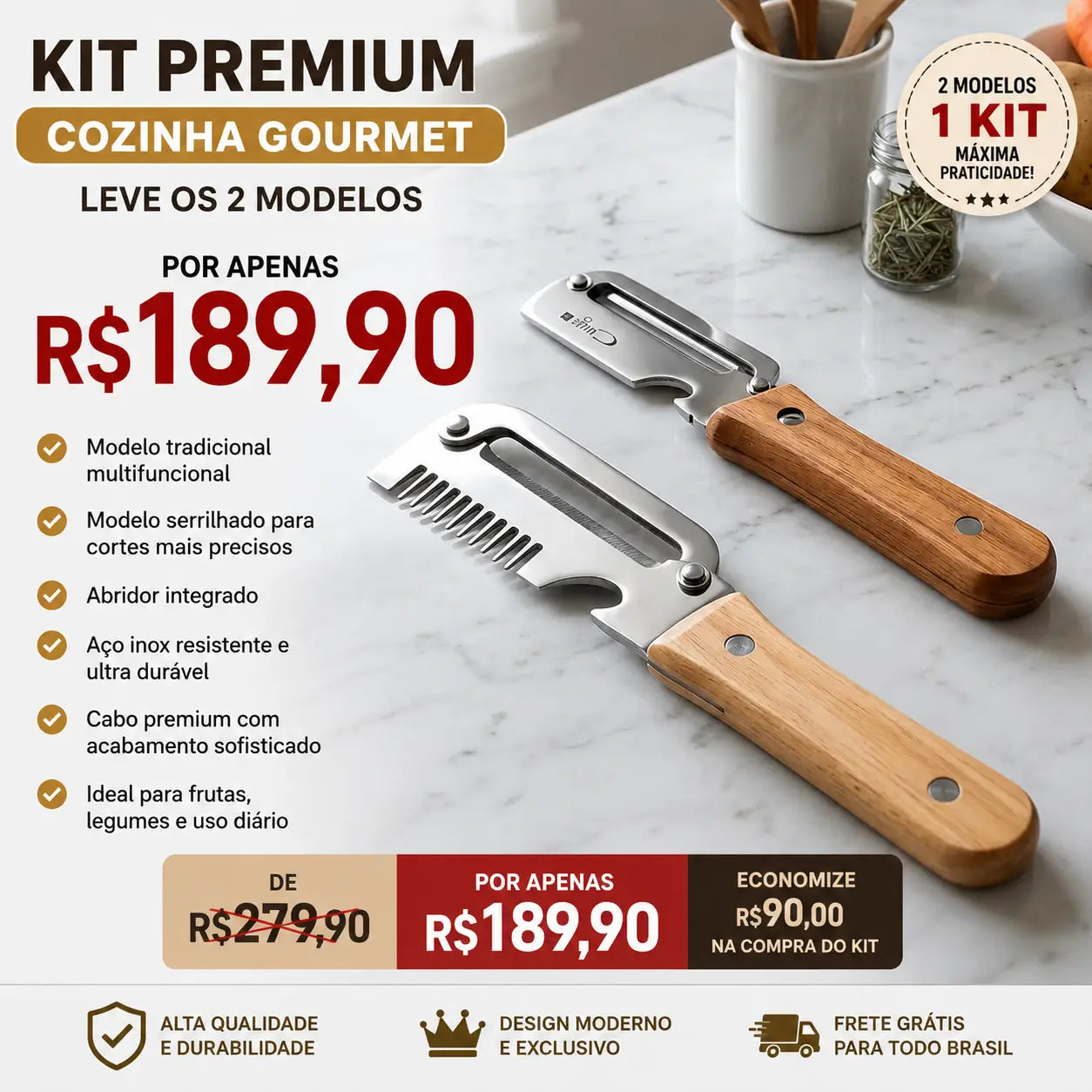 Faca descascadora Multifuncional Premium™ – Precisão, Praticidade e Cuidado no Seu Dia a Dia