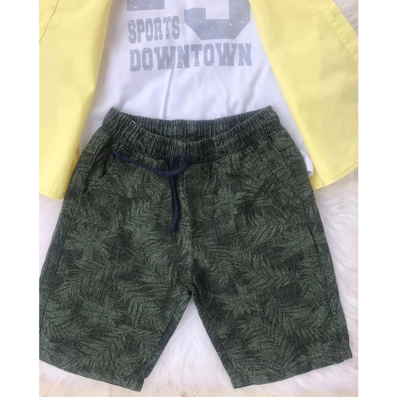 Conjunto 3 Peças Luxo Infantil Masculino – Estilo e Conforto para os Meninos!