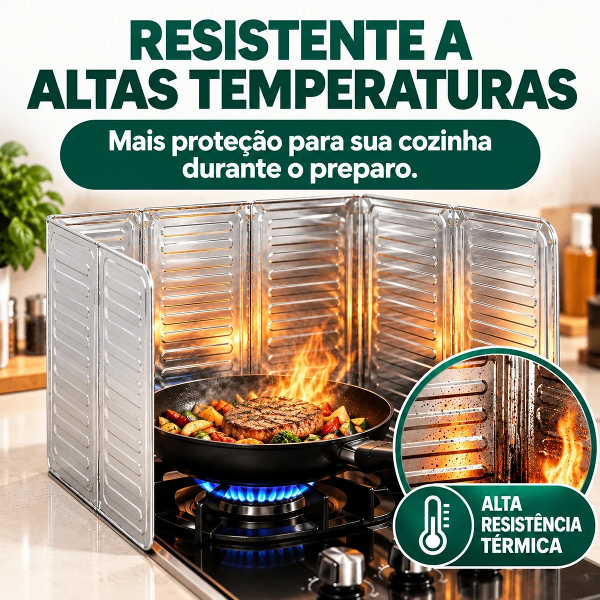 Protetor Anti-Respingos para Fogão Dobrável - ÚLTIMAS UNIDADES