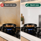 Protetor Anti-Respingos para Fogão Dobrável - ÚLTIMAS UNIDADES
