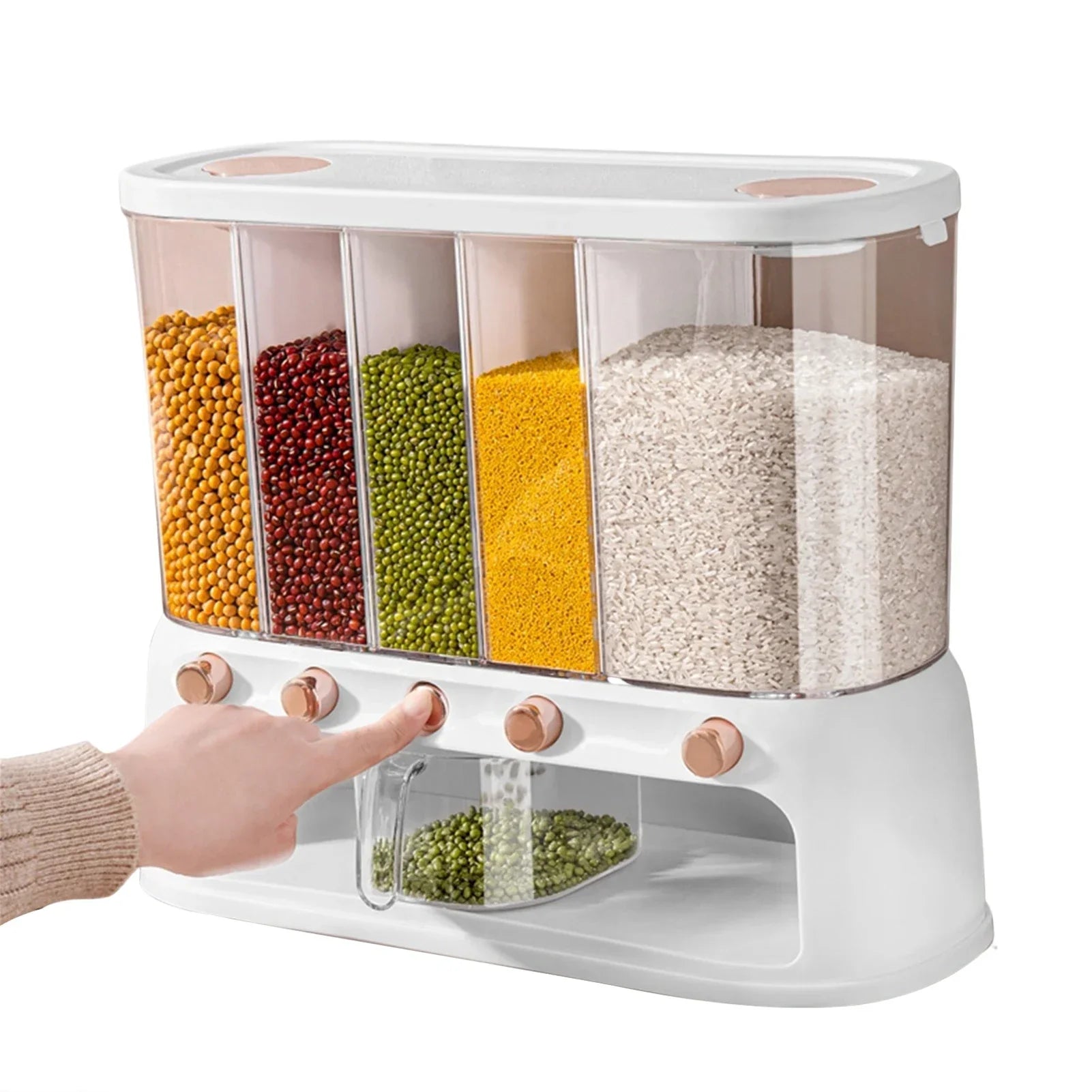 Dispenser de Grãos Selado para Parede (10kg)