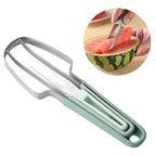 Cortador de Frutas Inox 3 em 1 – Fatie Melancias e Frutas com Facilidade