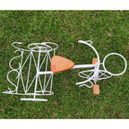 Bicicleta Decorativa de Ferro Rústica Branca