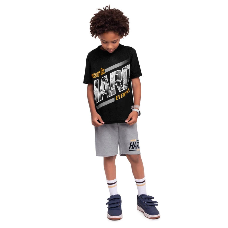 Conjunto Infantojuvenil Masculino Kyly – Verão com Conforto e Estilo!