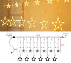 Cascata Estrela LED com 8 Funções