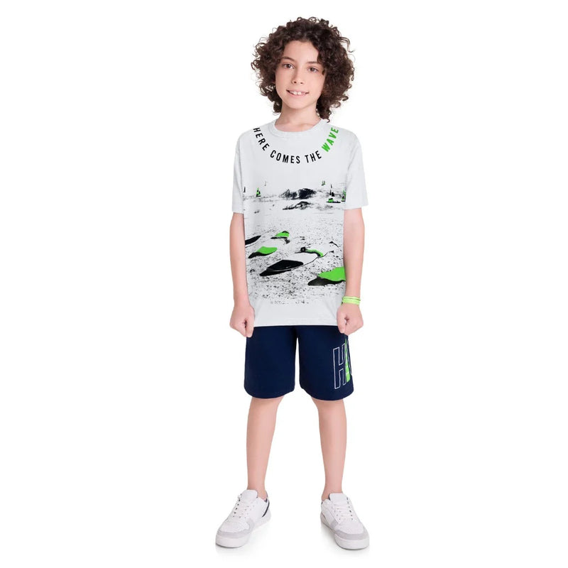 Conjunto Infantojuvenil Masculino Kyly – Verão com Conforto e Estilo!