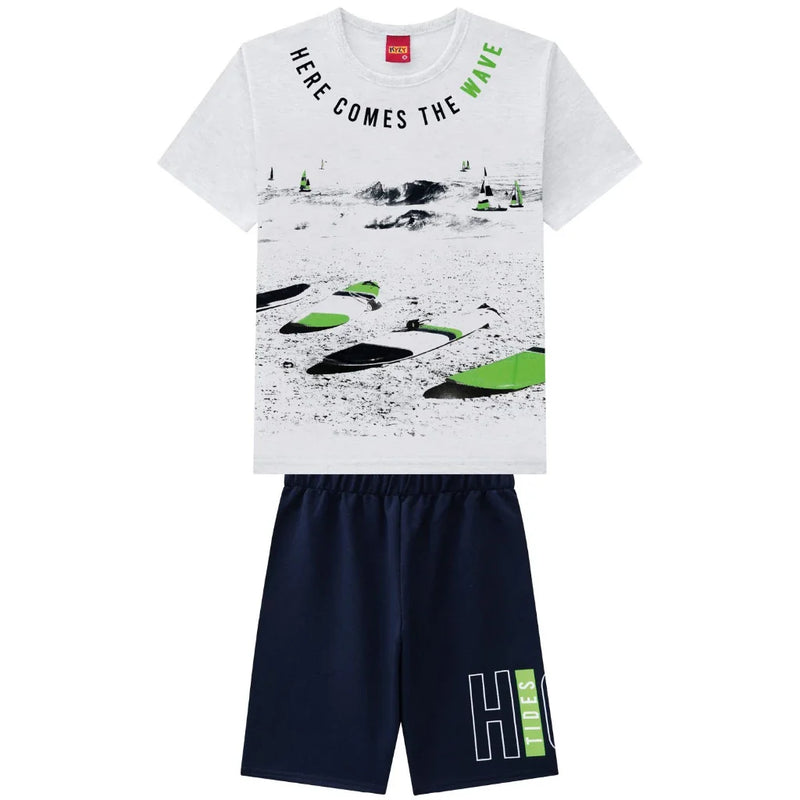 Conjunto Infantojuvenil Masculino Kyly – Verão com Conforto e Estilo!