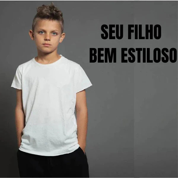 kit 2 camisas infantil Lisa sem estampas 100% algodão malha de qualidade