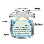 🍯 Manteigueira Francesa de Vidro Colmeia Lyor – Sabor e Elegância à Mesa