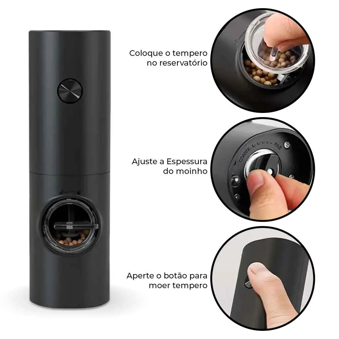 Moedor de Temperos Elétrico Max Precision