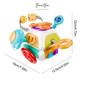 10 Em 1 Baby Busy Board Cube Montessori Brinquedos Sensoriais para Crianças 1-3 Anos