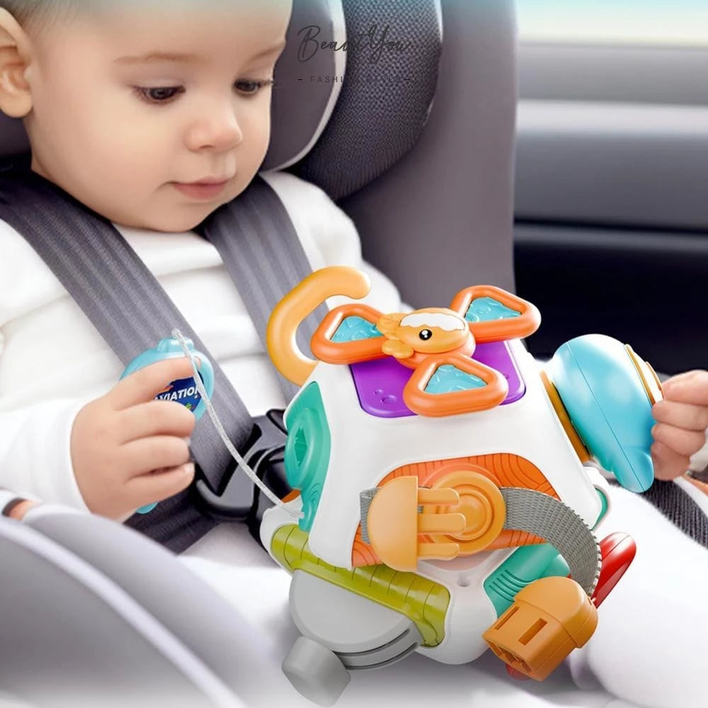 10 Em 1 Baby Busy Board Cube Montessori Brinquedos Sensoriais para Crianças 1-3 Anos