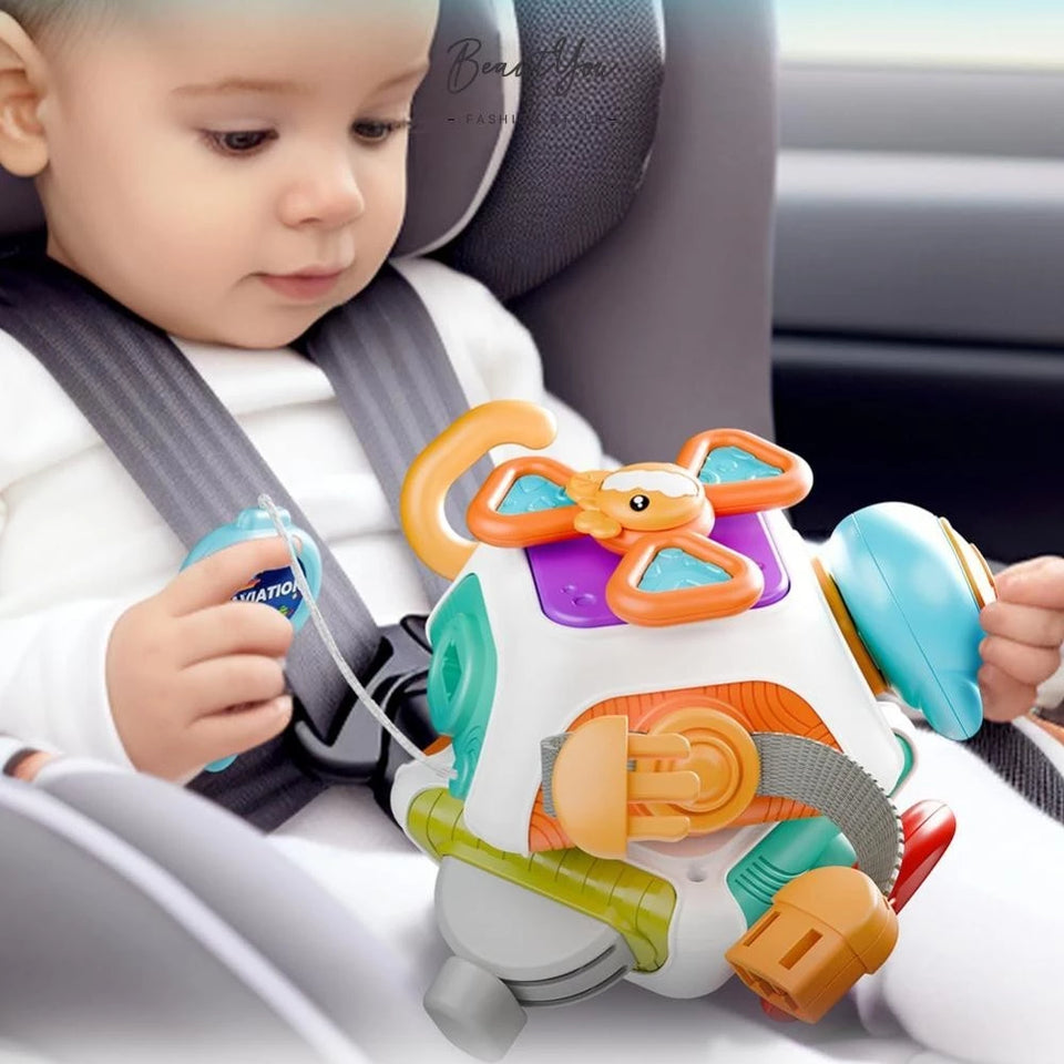 10 Em 1 Baby Busy Board Cube Montessori Brinquedos Sensoriais para Crianças 1-3 Anos