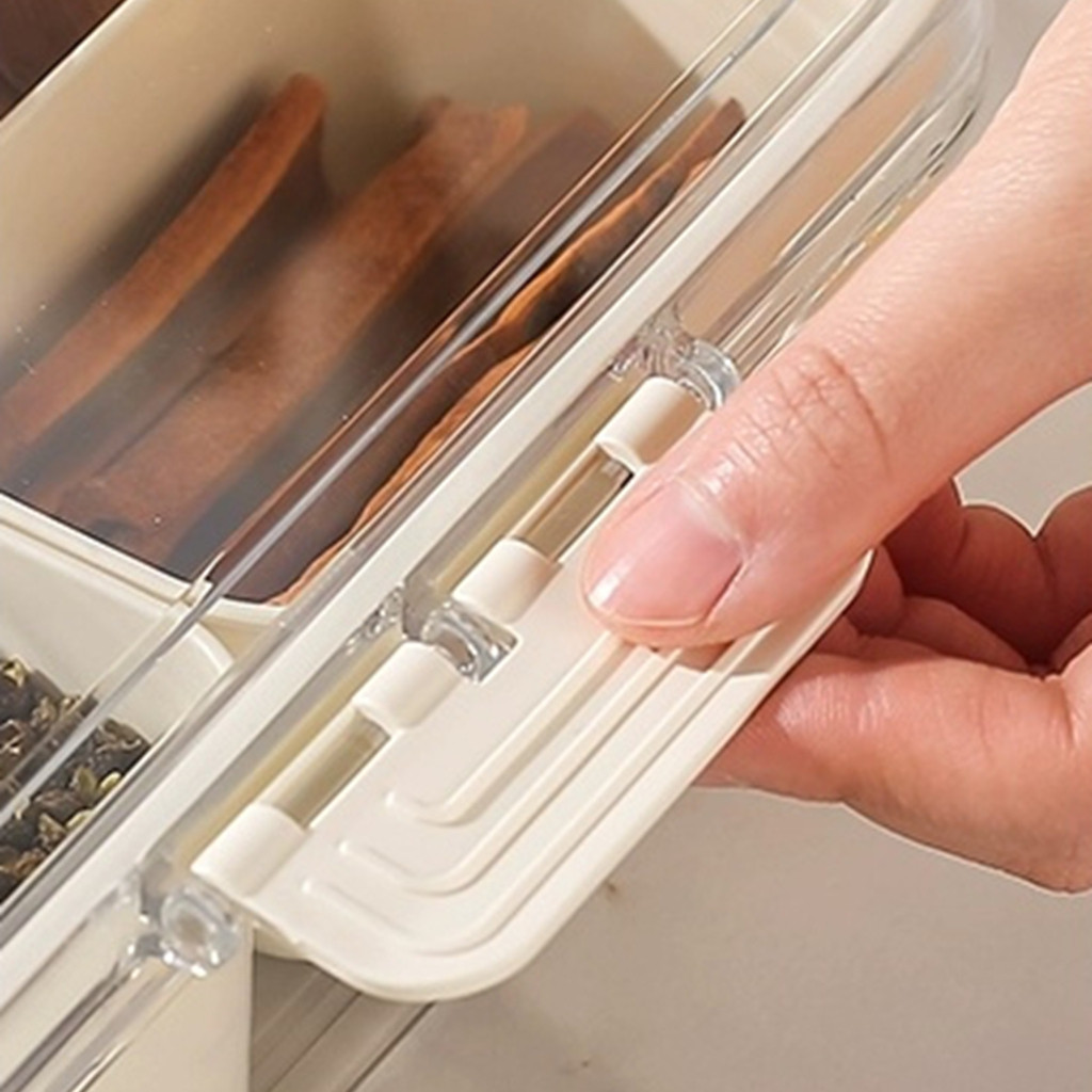 Organizador de Alimento Acrílico Com 8 Divisórias Para Frutas Legumes e Petiscos Transparente