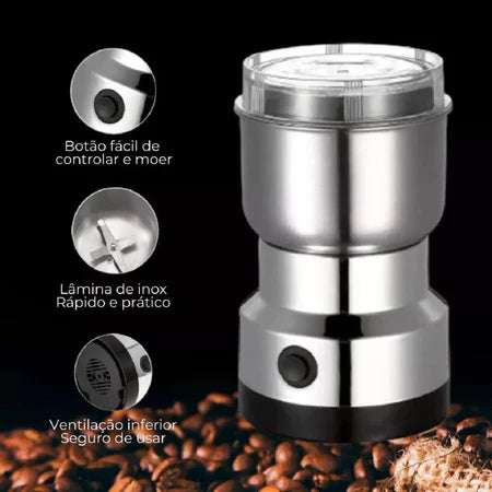 GrãoMix™ - Moedor Multifuncional Elétrico de Grãos e Especiarias - Entrega Grátis