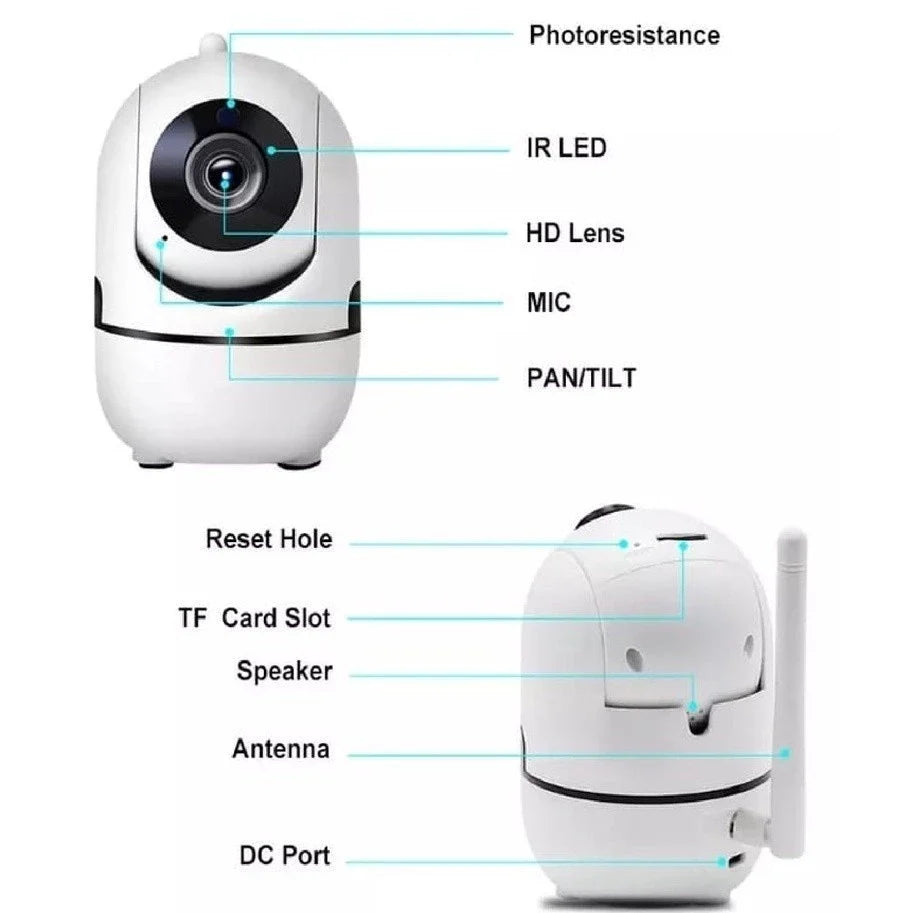 Câmera Inteligente Wi-Fi 360°: Segurança e Tranquilidade para o seu Lar